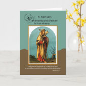 Clergy Appreciation Month Custom Name Thank You Kaart (Gele Bloem)