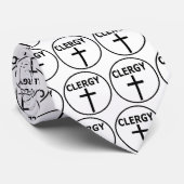 Clergy Emblem voor pastors, dominee's en ministers Stropdas (Opgerold)