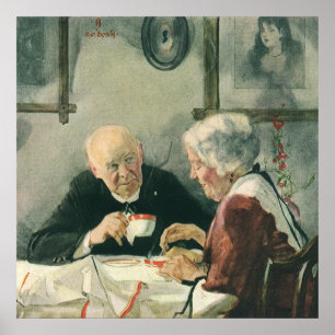  clergy, koffie of thee met een priester poster