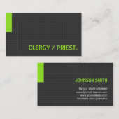 Clergy / Priest - Groen voor meerdere doeleinden Visitekaartje (Voorkant / Achterkant)