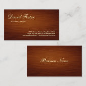 Clergy / Priest - Houtkorrel Visitekaartje (Voorkant / Achterkant)