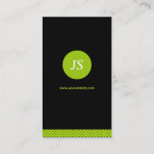 Clergy / Priest - Stijlvol Apple Green Visitekaartje (Achterkant)