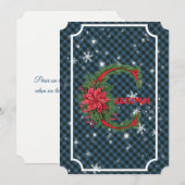 Clergy Scottish Tartan Christmas Feestdagenkaart (Voorkant / Achterkant)