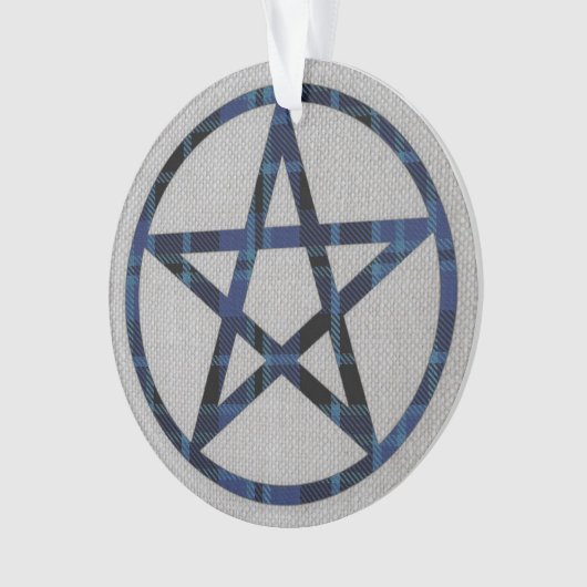 Clergy Tartan Pentacle Ornament (voorkant)