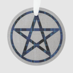 Clergy Tartan Pentacle Ornament