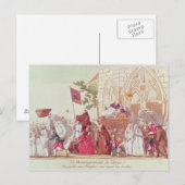 Clergy verlaat de kerk na verkoop briefkaart (Voorkant / Achterkant)