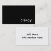 Clergy Visitekaartje (Voorkant / Achterkant)