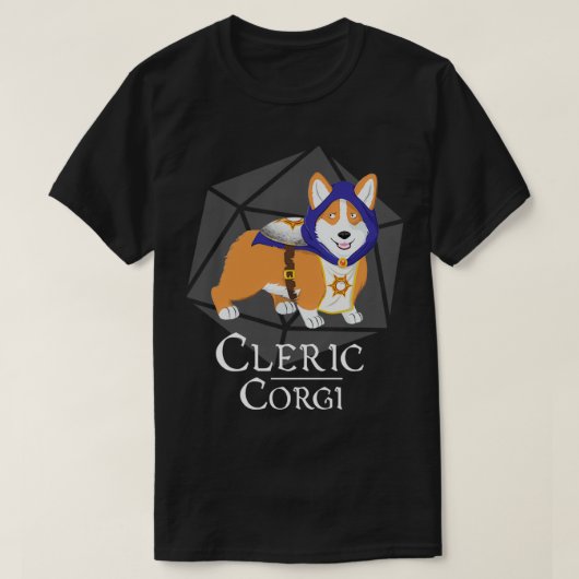Cleric Corgi T-shirt (Design voorkant)