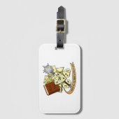 Cleric Dice Design Bagagelabel (Voorkant (verticaal))