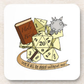 Cleric Dice Design Bier Onderzetter (Voorkant)