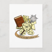 Cleric Dice Design Briefkaart (Voorkant)
