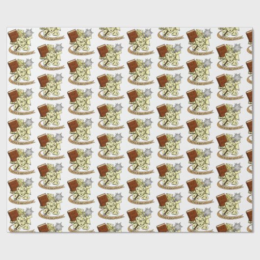 Cleric Dice Design Cadeaupapier (Vlak)
