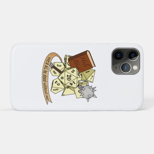 Cleric Dice Design Case-Mate iPhone Case (Achterkant (horizontaal))