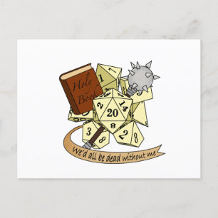Cleric Dice Design Feestdagenkaart