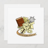 Cleric Dice Design Feestdagenkaart (Voorkant / Achterkant)