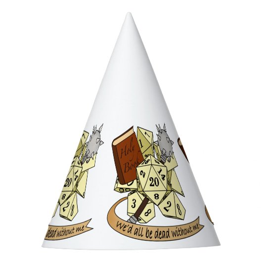 Cleric Dice Design Feesthoedjes (Voorkant)