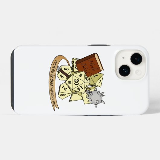 Cleric Dice Design iPhone Hoesje (Achterkant horizontaal)