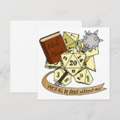 Cleric Dice Design Kaart (Voorkant / Achterkant)