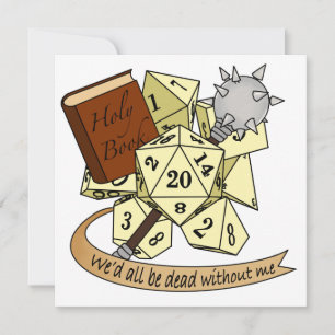 Cleric Dice Design Kaart