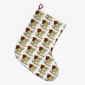 Cleric Dice Design Kerstkous Grote Kerstsok (Voorkant (Hangend))