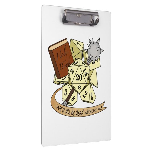 Cleric Dice Design Klembord (Rechts)