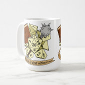 Cleric Dice Design Koffiemok (Voorkant links)