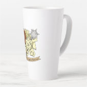 Cleric Dice Design Latte Mok (Rechterhoek)