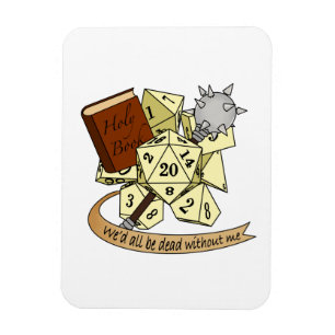 Cleric Dice Design Magneet
