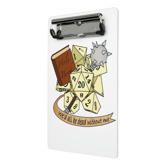 Cleric Dice Design Mini Klembord (Angled2)