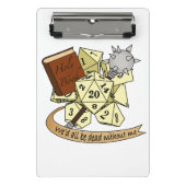 Cleric Dice Design Mini Klembord (Voorkant)