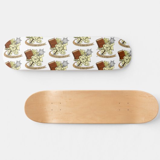 Cleric Dice Design Persoonlijk Skateboard (Horizontaal)