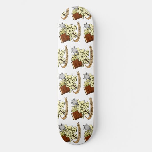 Cleric Dice Design Persoonlijk Skateboard (Voorkant)