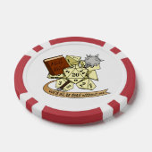 Cleric Dice Design Poker Chips (Enkel)