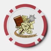 Cleric Dice Design Poker Chips (Achterkant)