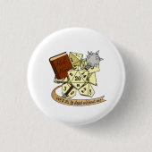 Cleric Dice Design Ronde Button 3,2 Cm (Voorkant)