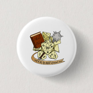 Cleric Dice Design Ronde Button 3,2 Cm