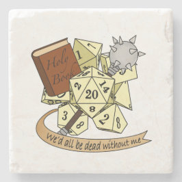 Cleric Dice Design Stenen Onderzetter
