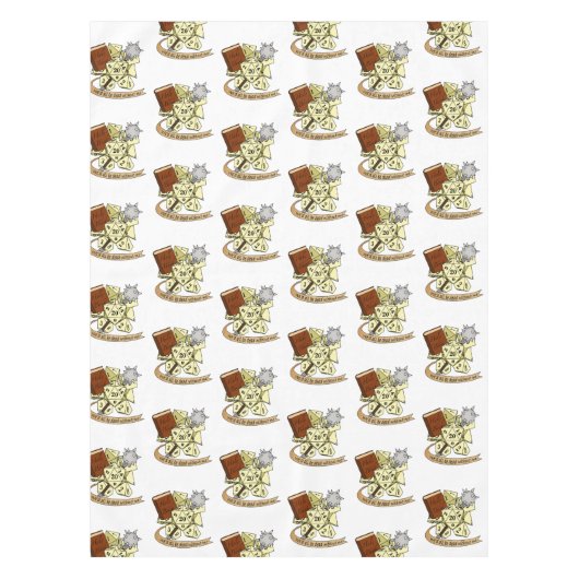 Cleric Dice Design Tafelkleed (Voorkant)