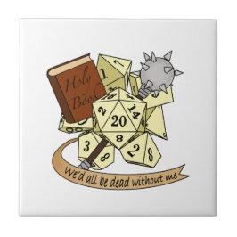 Cleric Dice Design Tegeltje