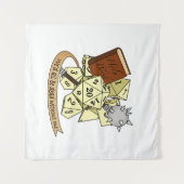 Cleric Dice Design Wandkleed (Voorkant (horizontaal))