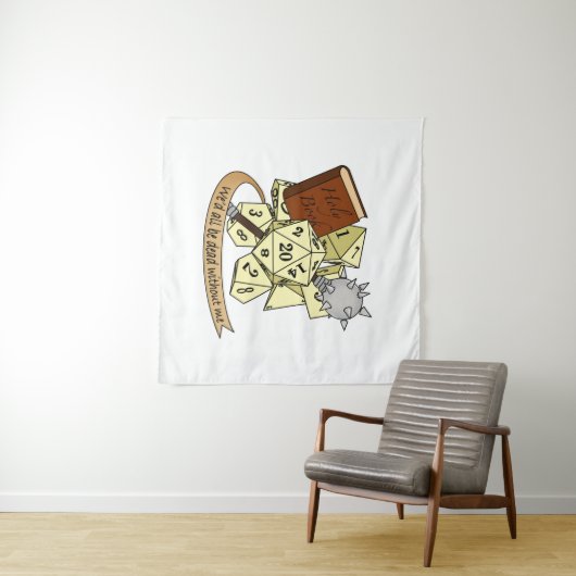 Cleric Dice Design Wandkleed (In Situ (horizontaal))