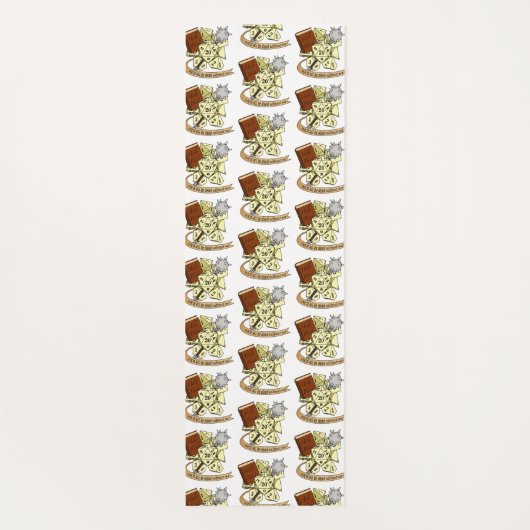 Cleric Dice Design Yogamat (Achterkant)