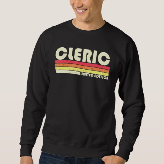 Cleric Job Title Professional Birthday Worker Idee Trui (Voorkant)