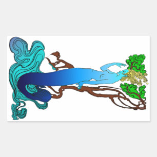 Clerk Colvill en de Mermaid Sticker