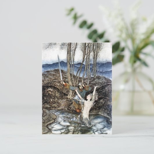 Clerk Colvill en het Mermaid Briefkaart (Staand voorkant)