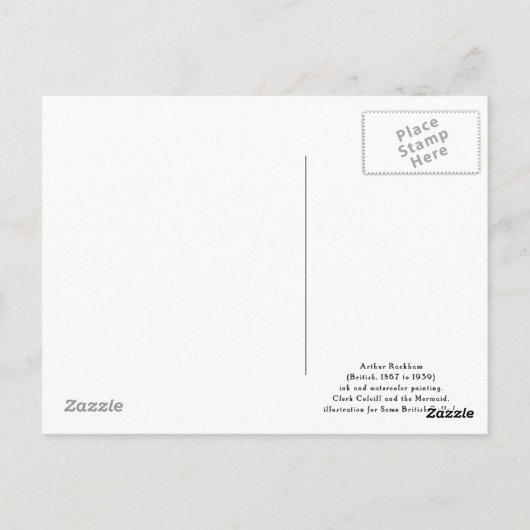 Clerk Colvill en het Mermaid Briefkaart (Achterkant)