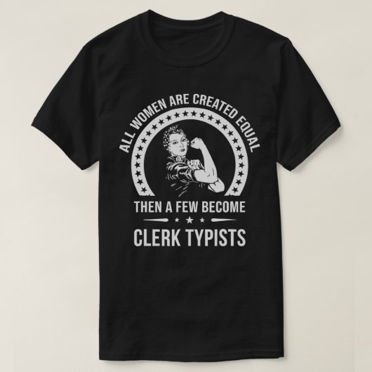 Clerk Typist s for Women Clerk Typist T-shirt (Design voorkant)
