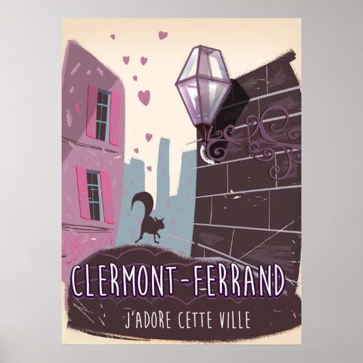 Clermont-Ferrand-France — poster voor het reizen p (Voorkant)