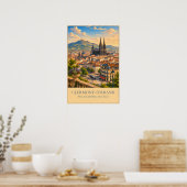 Clermont-Ferrand, Frankrijk – Oude Reisposter Poster (Keuken)