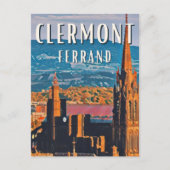 Clermont-Ferrand Photo Vintage Briefkaart (Voorkant)